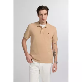 CC DOUBLE O SHORT SLEEVE PIQUE POLO SHIRT ผู้ชาย เสื้อโปโลแขนสั้นผ้าปิเก้ปักนก รุ่น O26WGMA027 (AW26 #P1)