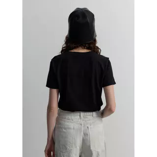 CPS เสื้อยืดคอกลมแต่งปิ๊กโลโก้ ผู้หญิง BASIC CREWNECK TEE รุ่น C26WGWA127 (AW26#P1)