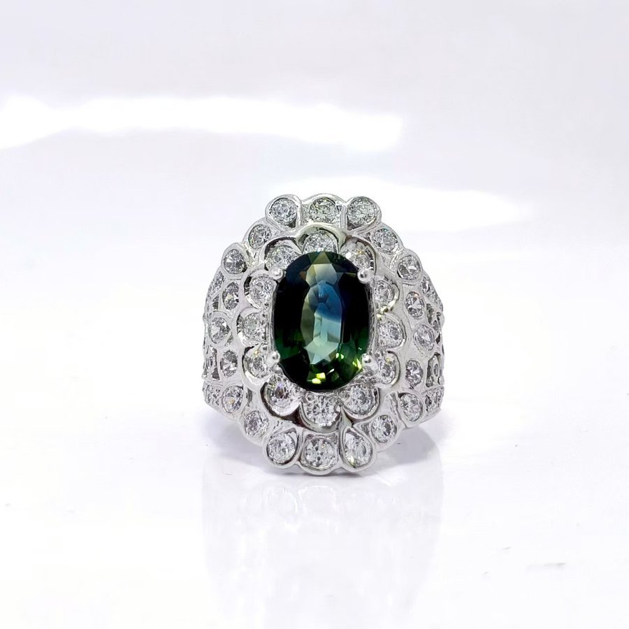 แหวนเงินเขียวส่อง [JS Jewelry]