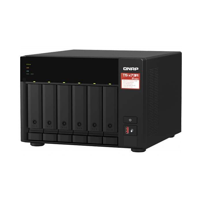 อุปกรณ์จัดเก็บข้อมูล NAS Storage NAS “QNAP” 4-Cores 2.2GHz/8GB/6-Bay