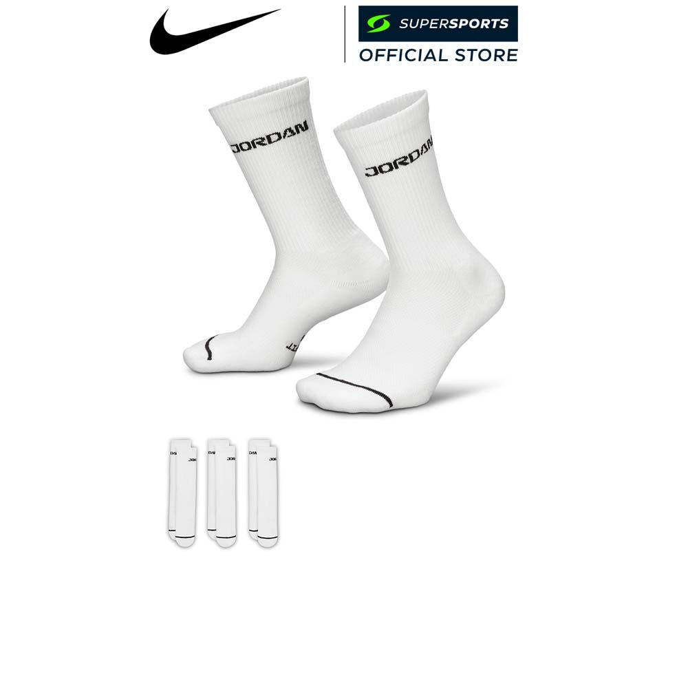 NIKE Jordan Everyday Crew ถุงเท้าผู้ใหญ่ (แพ็ค 6 คู่)