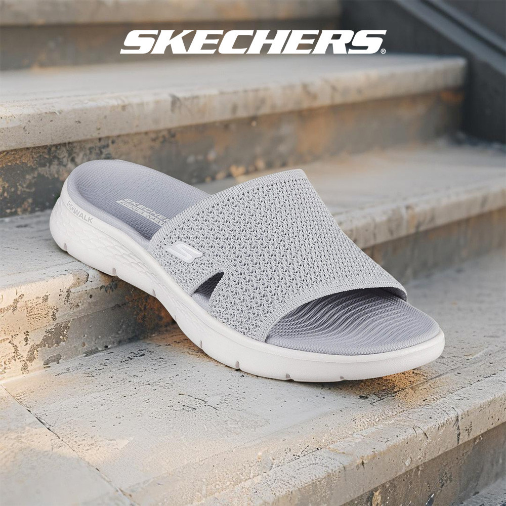 Skechers สเก็ตเชอร์ส รองเท้าแตะผู้หญิง Women On-The-GO GOwalk Flex Timeless Walking Sandals - 141449-GRY (latest) (FF)