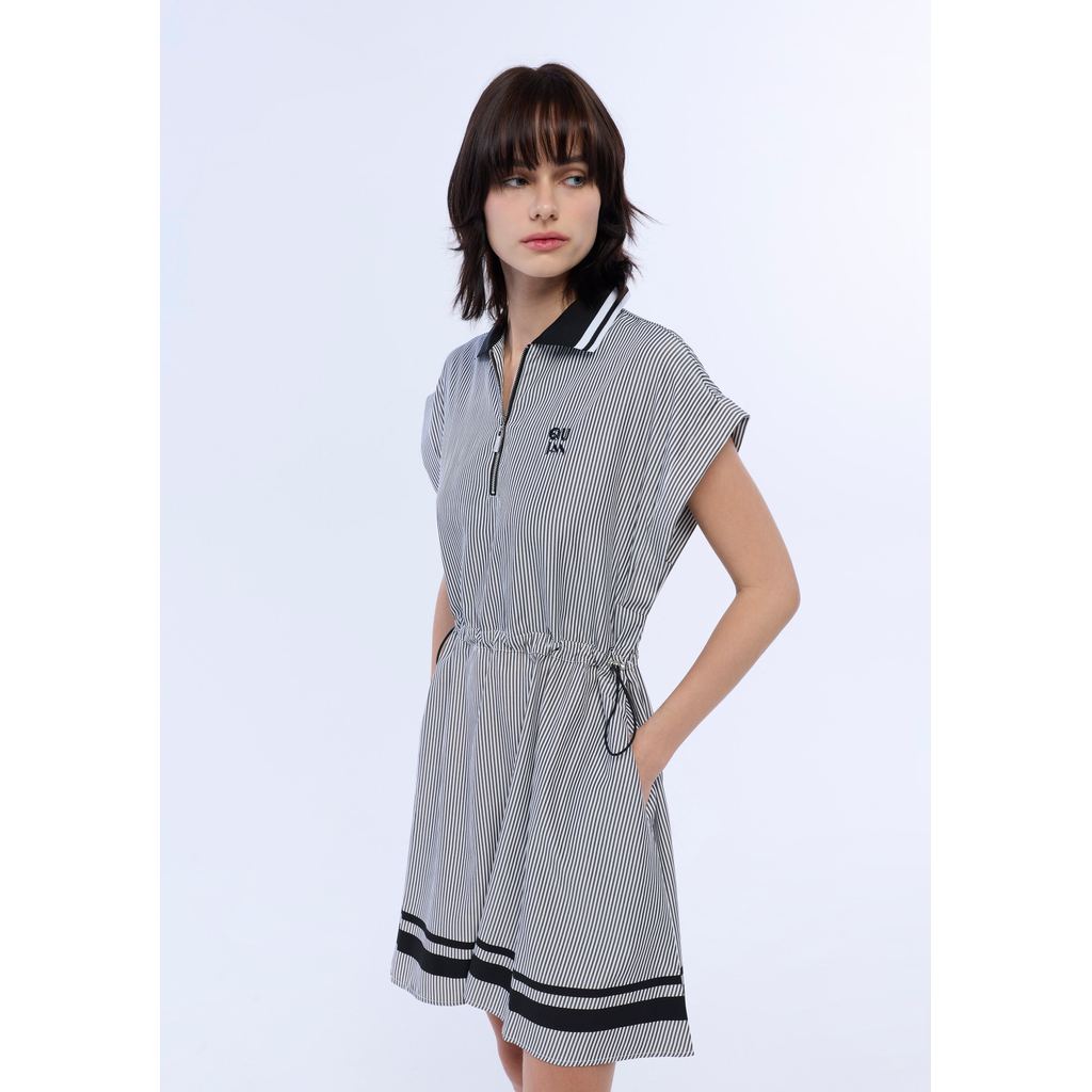 QUINN - Stripe Drawstring Waist Mini Dress ชุดเดรส (Q26FGWA031) — صورة 4