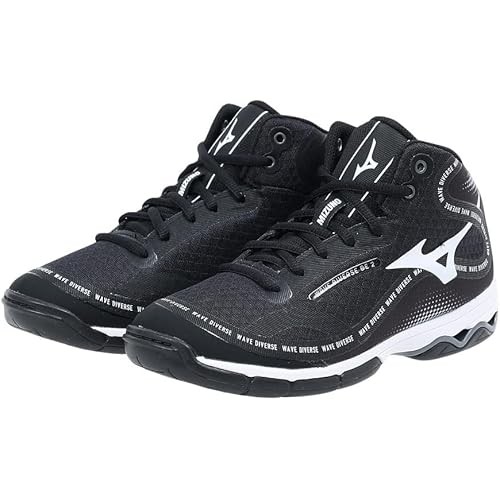 Mizuno Fitness Shoes Wave Diverse DE 2 Indoor Studio Gym Exercise Black x White Light Gray 26.5 cm 2