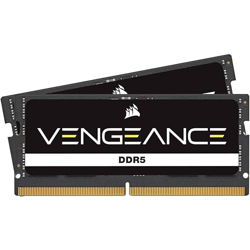 Corsair DDR5-5200MHz Notebook VENGEANCE DDR5 SODIMM 64GB 2 x 32GB CMSX64GX5M2A5200C44
