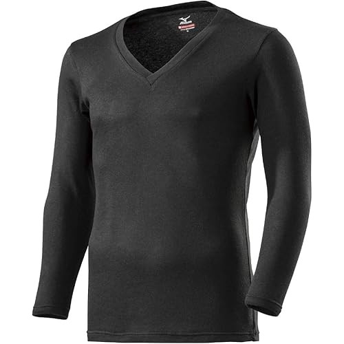 Mizuno Thermal Material Innerwear Breath Thermo Underwear Plus V-Neck Long-Sleeved Shirt C2JA9641 Me