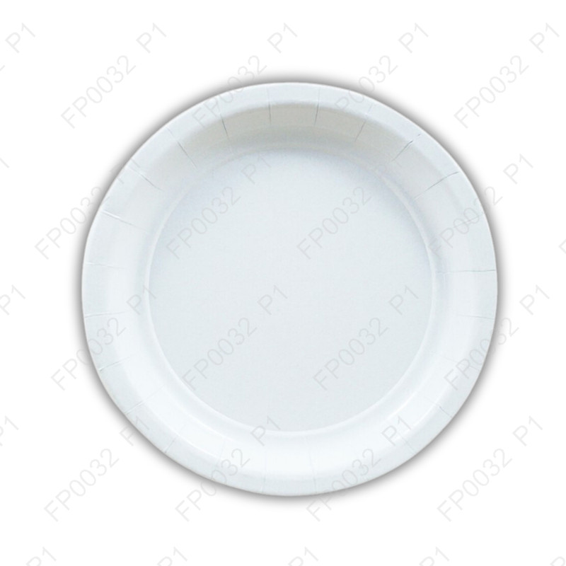 จานกระดาษทรงลึกสีขาวเคลือบPE7นิ้ว(1แพ็ค X 50ใบ)|FP0032_P1