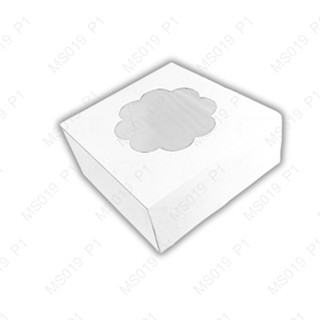กล่องแม็คขาวเจาะ4 x 4 x 3 นิ้ว(1แพ็ค X 100กล่่อง)(1แพ็คย่อย …