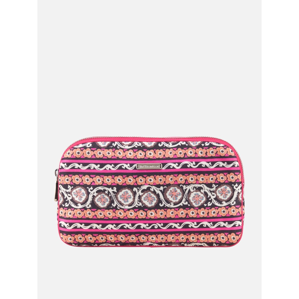 Jim Thompson Indian Block Cosmetic Case Pink