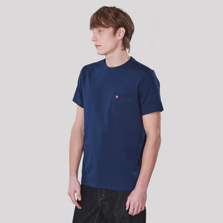 John Henry เสื้อยืดผู้ชาย ทรงเข้ารูป รุ่น JH F425MTSSM18 - สีน้ำเงิน
