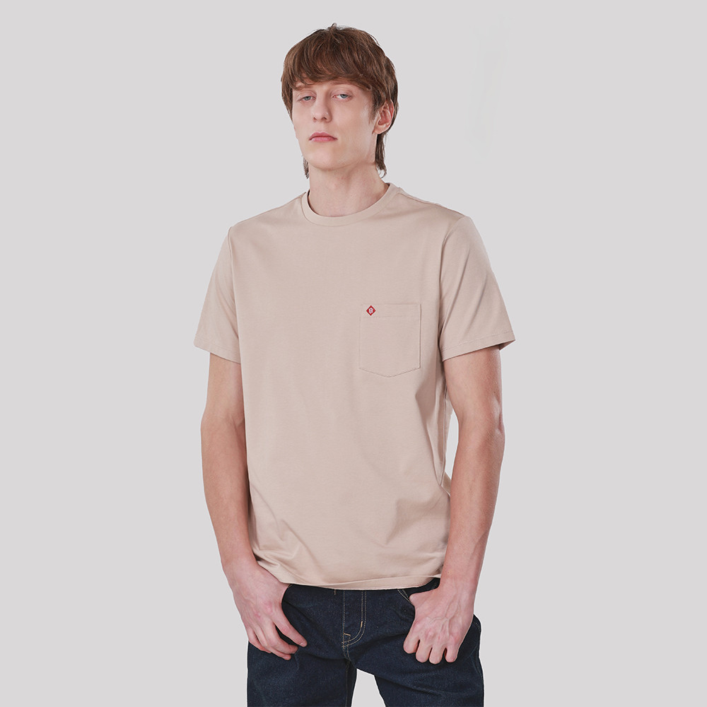 John Henry เสื้อยืดผู้ชาย ทรงเข้ารูป รุ่น JH F425MTSSM18 - สีกากี