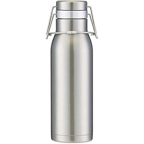 Skater Ultra Lightweight Keep Cool Swing Lock Water Bottle Stainless Steel 1L Silver SSW10