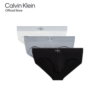 Calvin Klein กางเกงในผู้ชายแพ็ค 3 ชิ้น Graphic Monogram Cott…