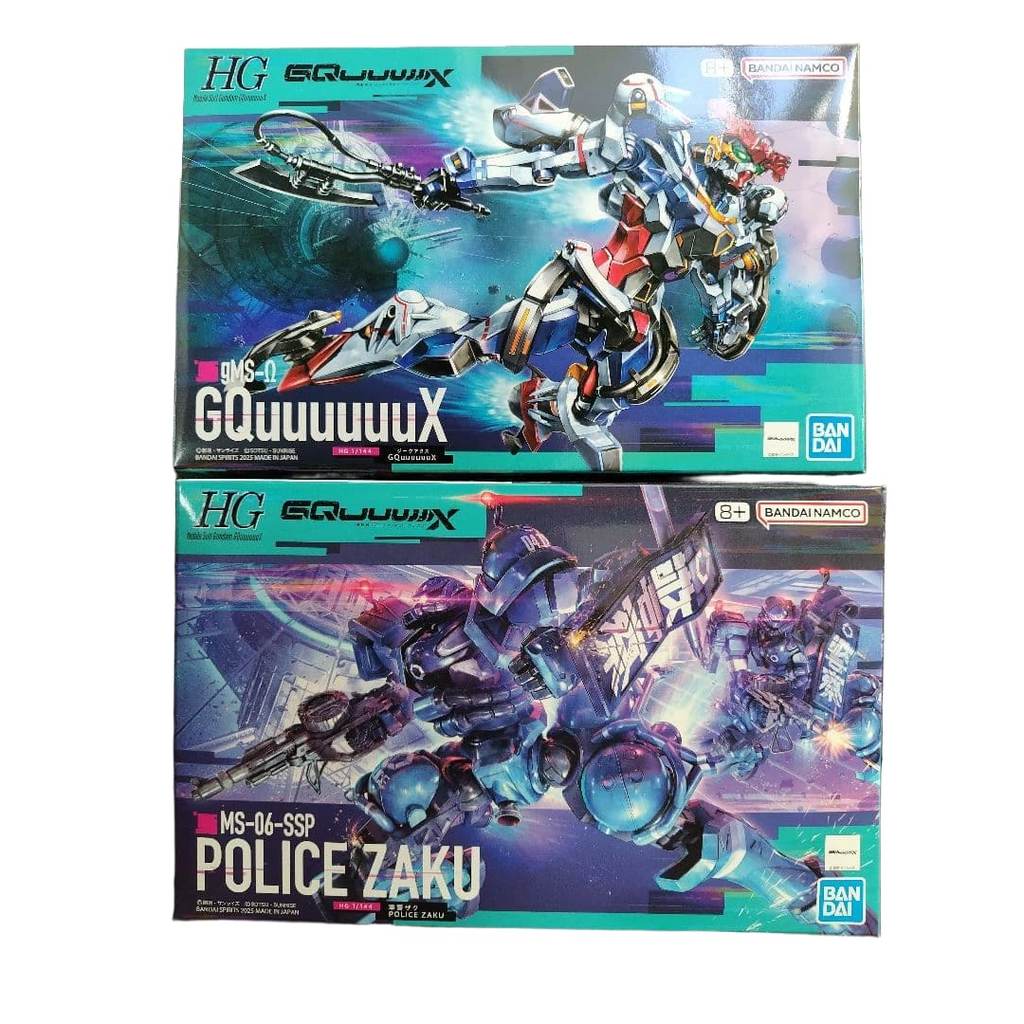 【Direct from Japan】ชุด HG GQuuuuuX & POLICE ZAKU【Japan Exclusive】