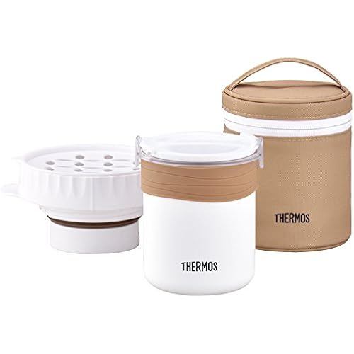 THERMOS Lunch box where you can cook rice Approximately 0.7 go white JBS-360 WH