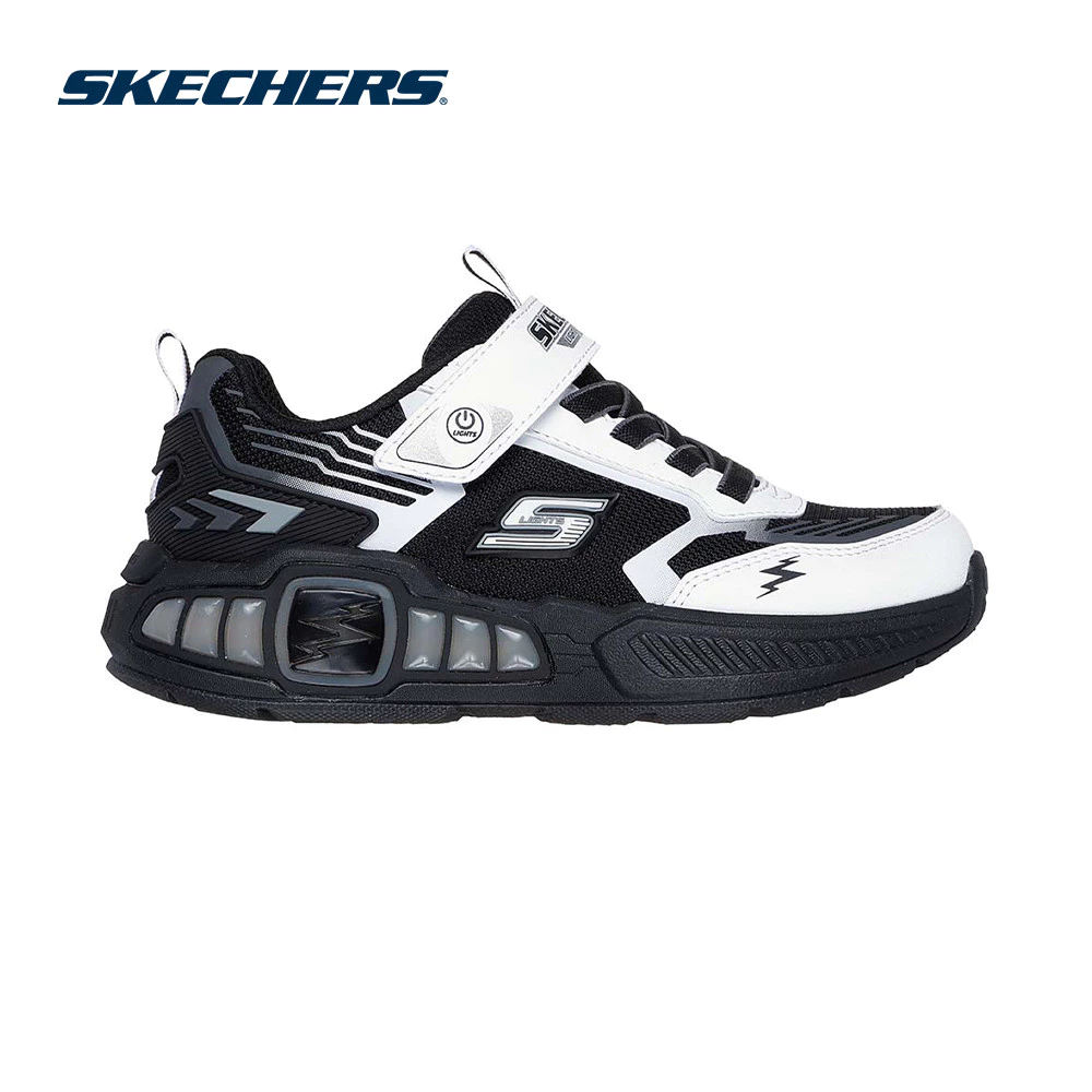 Skechers สเก็ตเชอร์ส รองเท้าเด็กผู้ชาย Boys S-Lights Light Storm 3 Shoes - 400151L-WBK (latest)