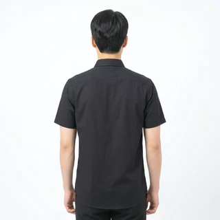 John Henry เสื้อเชิ้ตผู้ชายแขนสั้น ทรงเข้ารูป รุ่น JH S426MSSSM12 - สีดำ