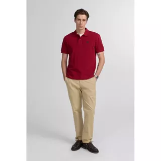CC DOUBLE O SHORT SLEEVE PIQUE POLO SHIRT ผู้ชาย เสื้อโปโลแขนสั้นผ้าปิเก้ปักนก รุ่น O26WGMA027 (AW26 #P1)