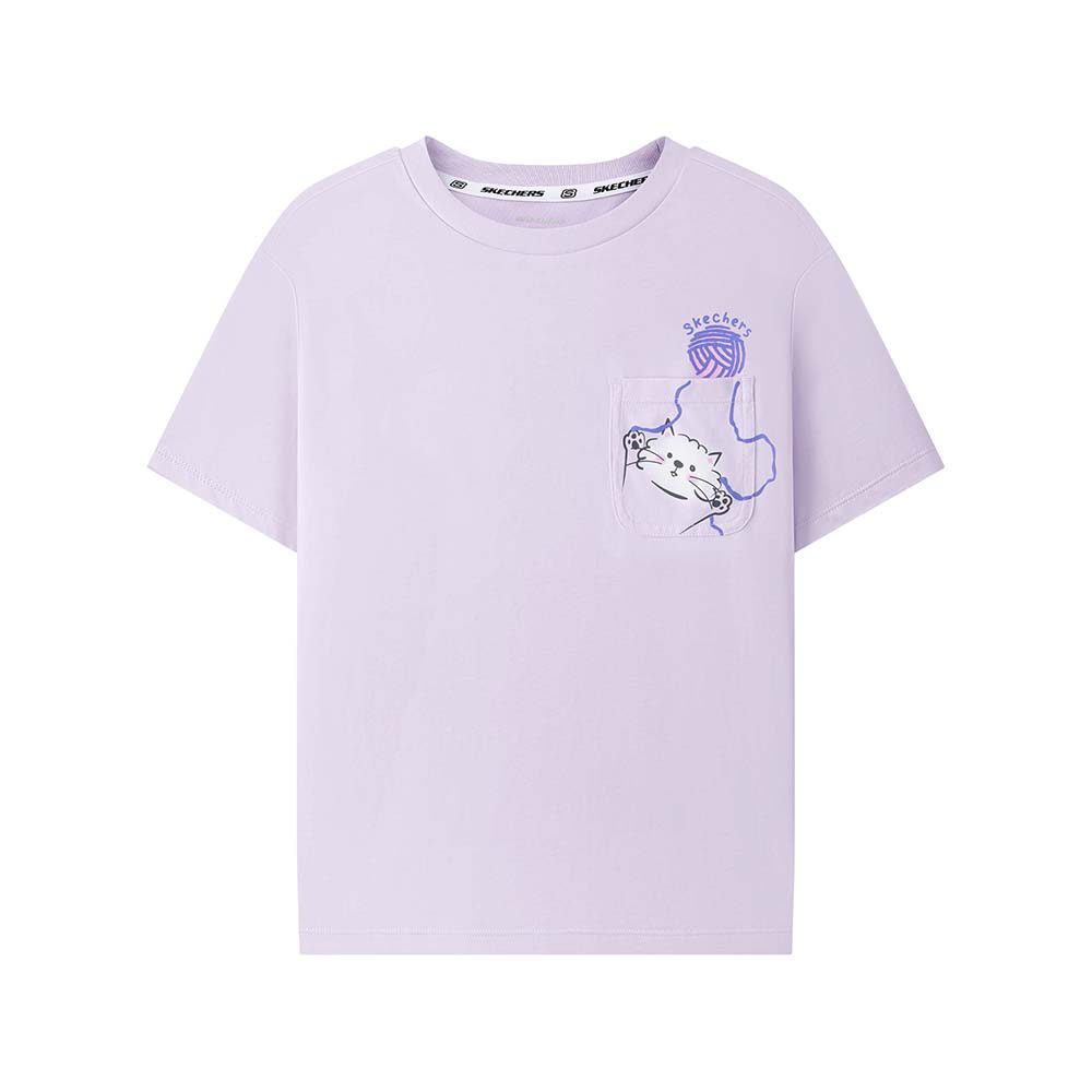 Skechers สเก็ตเชอร์ส เสื้อยืดแขนสั้นเด็ก Kids Comfort Essential Short Sleeve Tee - L226K059-02PM (latest)