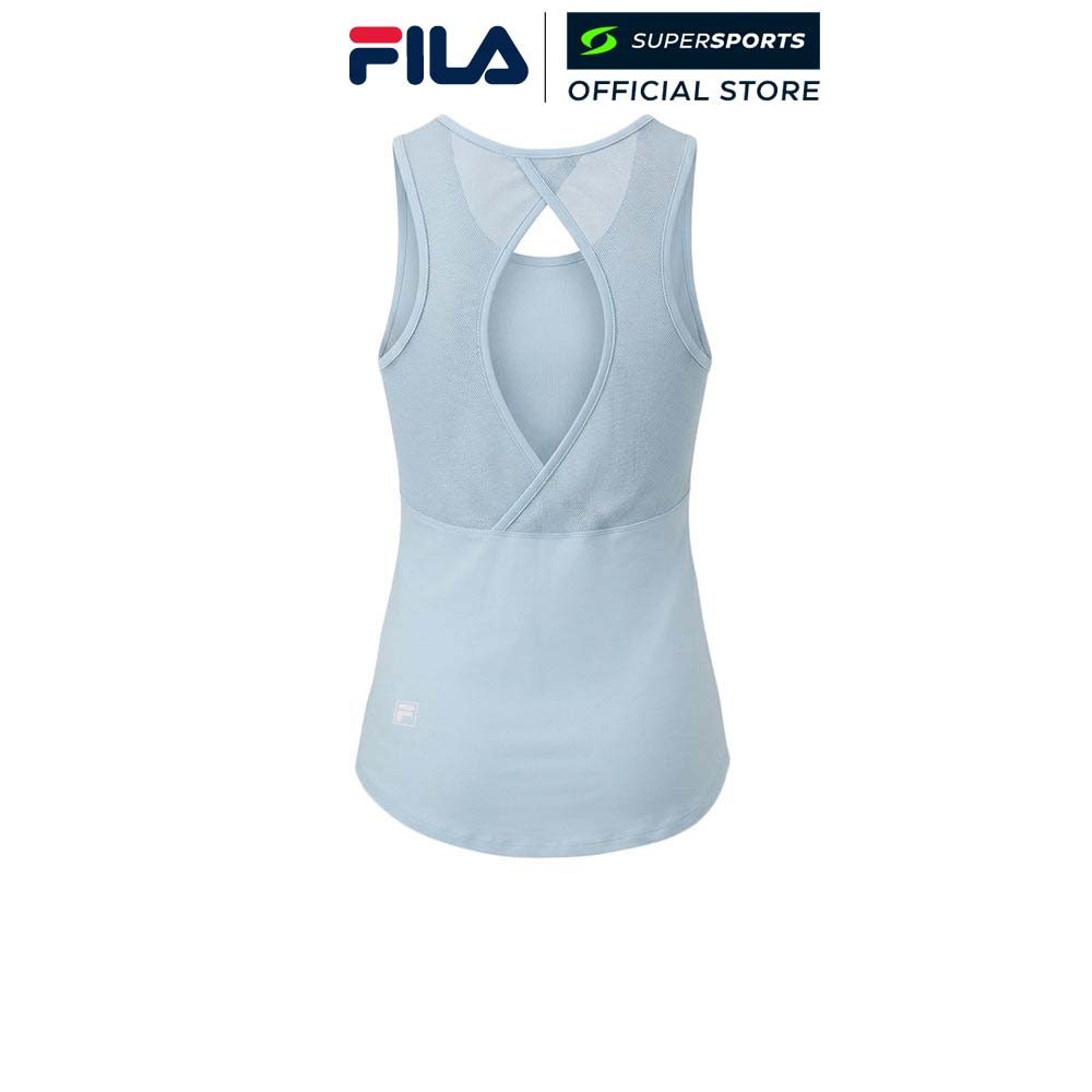 FILA فانيلة تمارين نسائية — أزرق — صورة 2