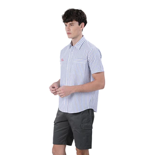 John Henry เสื้อเชิ้ตผู้ชายแขนสั้น ทรงเข้ารูป รุ่น JH S226MSSSM12 - สีกรมท่า