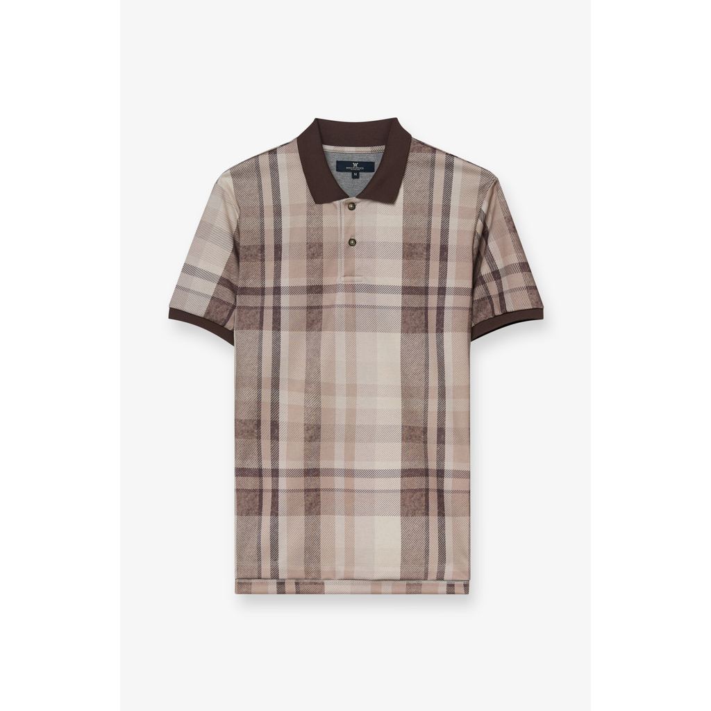 ROYAL IVY REGATTA - Heritage Check Polo Shirt Check Brown เสื้อโปโล (R26WGMA075) — صورة 2