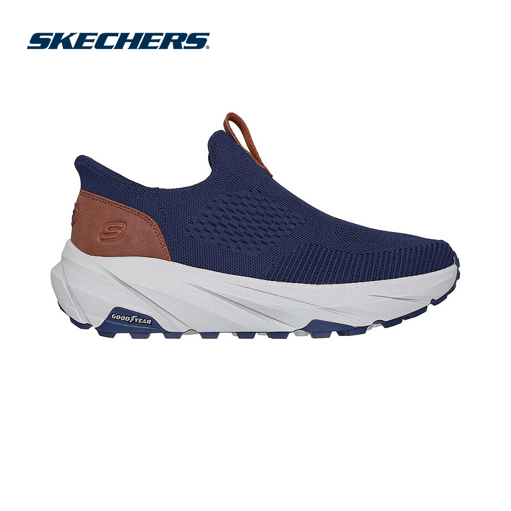 Skechers สเก็ตเชอร์ส รองเท้าผู้ชาย Men Slip-Ins USA Streetwear Conner Milton Shoes - 211145-NVY Air-Cooled Memory Foam