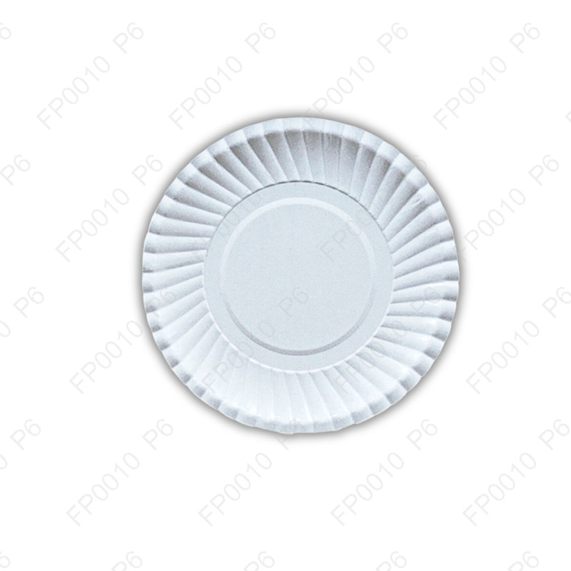 จานสนคู่ขาวเคลือบPE7นิ้วจานกระดาษ  ปาร์ตี้ จัดเลี้ยง(1แพ็ค X 50ใบ)|FP0010_P6