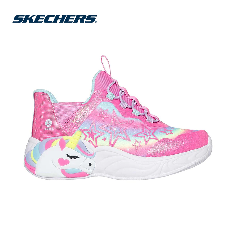 Skechers สเก็ตเชอร์ส รองเท้าเด็กผู้หญิง Girls Slip-Ins Unicorn Dreams Starry Lite Shoes - 302296L-PKMT