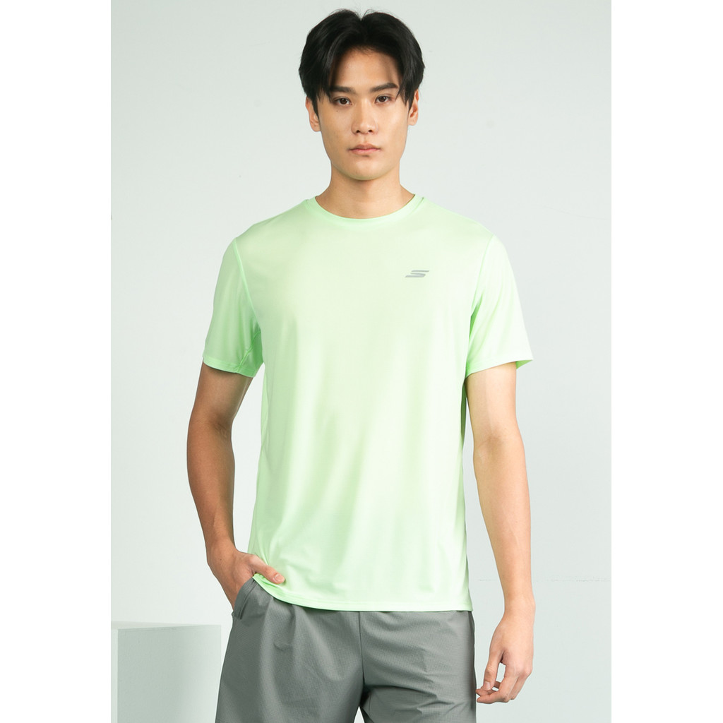 Skechers สเก็ตเชอร์ส เสื้อยืดแขนสั้นผู้ชาย Men Running Performance Short Sleeve Tee - SP325M356-04EZ