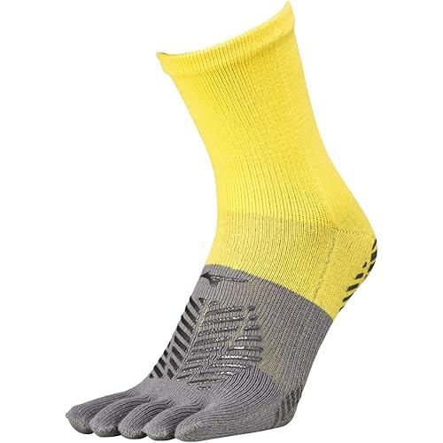 Mizuno Soccer Wear Zero Glide Short Socks 5-Finger Grip P2MX2510 Cyber Yellow 23.0-25.0 cm