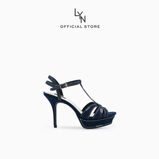 LYN - Sabella Stitched Denim High Heels
 รองเท้าส้นสูงเดนิม …