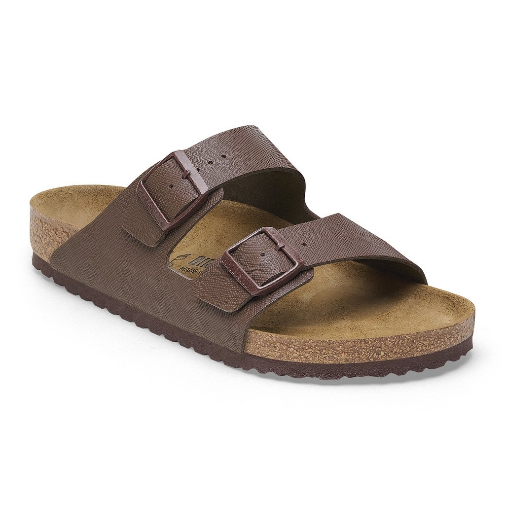 Birkenstock รองเท้าแตะ ผู้ชาย รุ่น Arizona BF Saffiano Roast - 1028133 (regular)