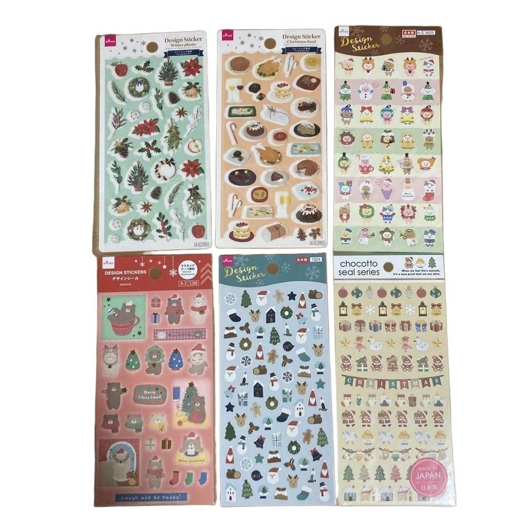 【Direct from Japan】[ใหม่เอี่ยม] สติ๊กเกอร์คริสต์มาส DAISO CanDo【Japan Exclusive】