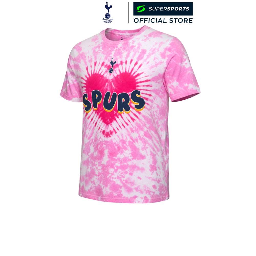 SPURS Tie-Dye เสื้อยืดผู้ชาย สีชมพู