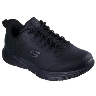 Skechers สเก็ตเชอร์ส รองเท้าทำงานผู้ชาย Men Online Exclusive Slip-Ins Work Corart Falan Work Shoes - 200388-BLK (latest)