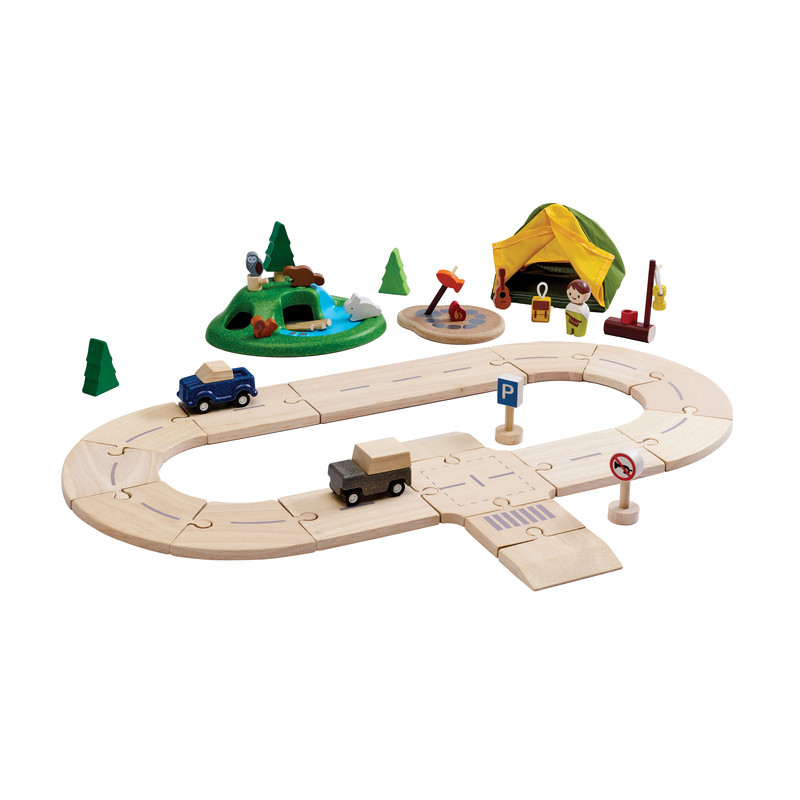 PlanToys ของเล่นไม้ 2622 Jungle Explorer's Roadway Playset เสริมพัฒนาการ สำหรับเด็กอายุ 3 ปีขึ้นไป — صورة 2