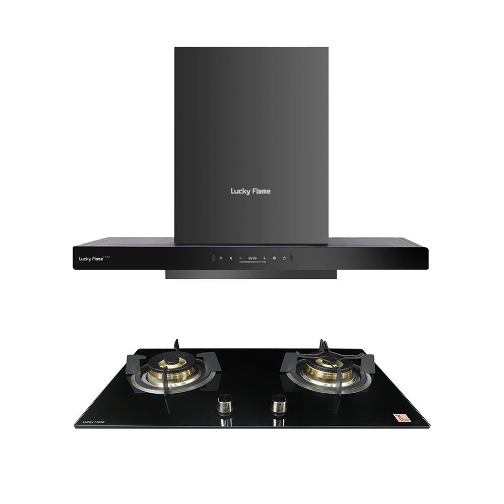 LUCKY FLAME เตาฝัง+เครื่องดูดควัน  LGS972+RG911T(NB) จัดส่งโดย HomePro