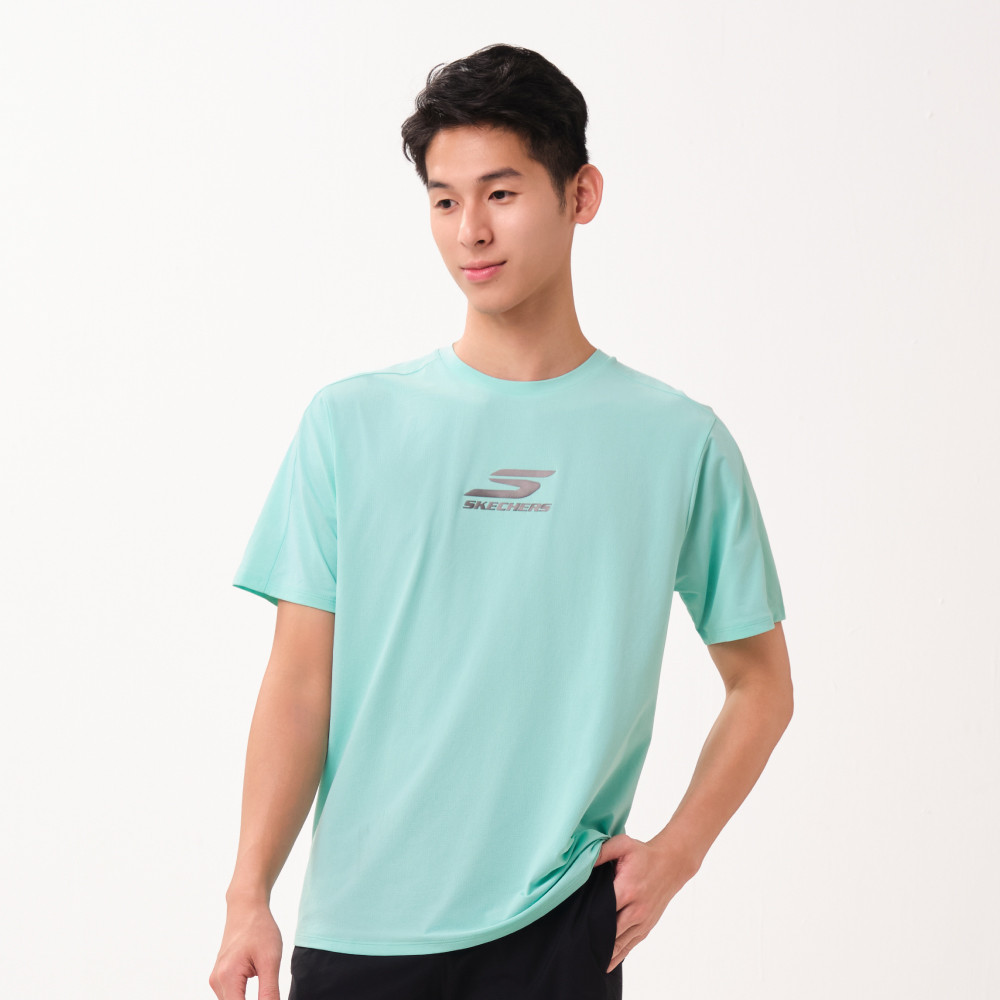 Skechers สเก็ตเชอร์ส เสื้อยืดแขนสั้นผู้ชาย Men Running Performance Short Sleeve Tee - SP126M107-013Y — صورة 2