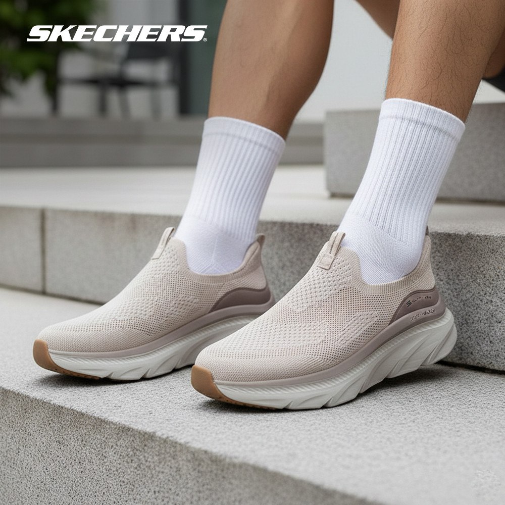 Skechers สเก็ตเชอร์ส รองเท้าลำลองผู้ชาย Men Slip-Ins Sport D'Lux Walker 3.0 Deklar Casual Shoes - 233248-TPE (latest)