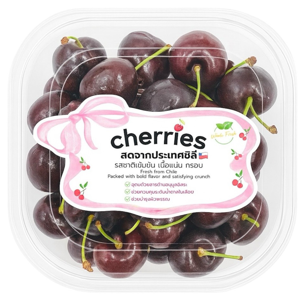 [ส่งทันที รับสินค้าในวัน] Fg Cherry Red 450G. เชอร์รี่แดง 450 กรัม