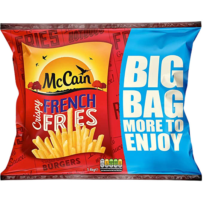 [0248223] Mccain Crispy French Fries 1.4 Kg.แมคเคน เฟรนช์ฟรายส์กรอบ French Fries