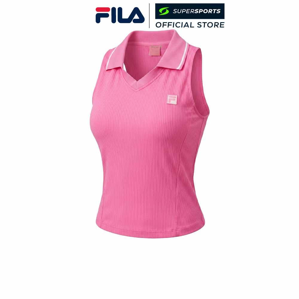 FILA Ribbed Sleeveless เสื้อกล้ามออกกำลังกายผู้หญิง