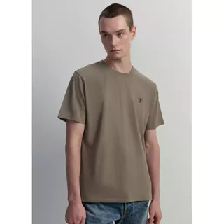 CPS เสื้อยืดคอกลมแต่งปิ๊กโลโก้ ผู้ชาย REGULAR-FIT CREWNECK TEE รุ่น C26WGMA125 (AW26#P1)