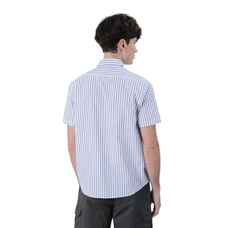 John Henry เสื้อเชิ้ตผู้ชายแขนสั้น ทรงเข้ารูป รุ่น JH S226MSSSM12 - สีกรมท่า
