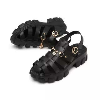JELLY BUNNY รองเท้าแพลตฟอร์ม MAGGIE EMA PLATFORM รุ่น B25WLSI023 BLACK