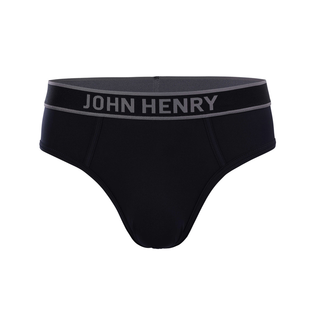 JOHN HENRY UNDERWEAR Fashion กางเกงชั้นในผู้ชาย ทรงบรีฟ รุ่น JU JU2FN1001 สีดำ