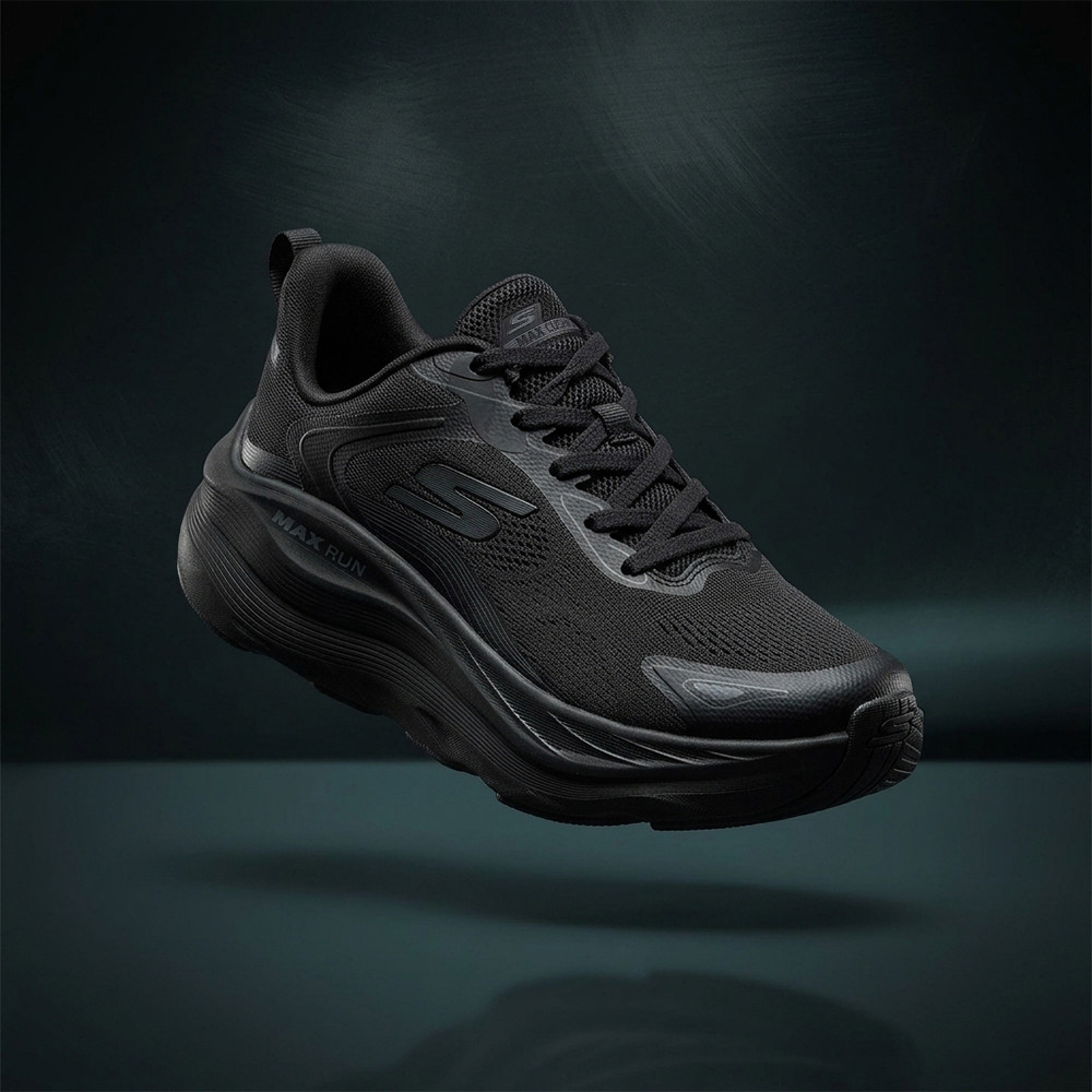 Skechers สเก็ตเชอร์ส รองเท้าวิ่งผู้หญิง Women GOrun Max Run Pacewave Running Shoes - 129202-BBK (latest) — صورة 2