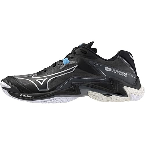 Mizuno volleyball shoes Wave Lightning Z8 indoor club activities wide lightweight Black / Silver 29.