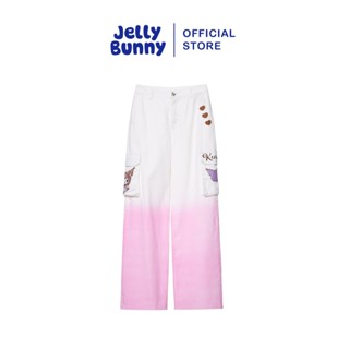 JELLY BUNNY กางเกงคาร์โก้ขายาวปักลายการ์ตูน KUROMI รุ่น B25W…